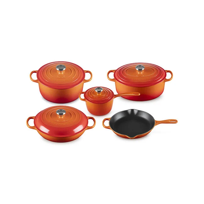 Signature 9-Piece Cookware Set Flame