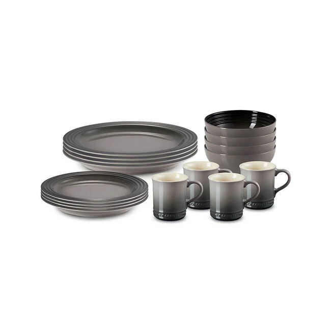 Vancouver 16-Piece Dinnerware Set Oyster